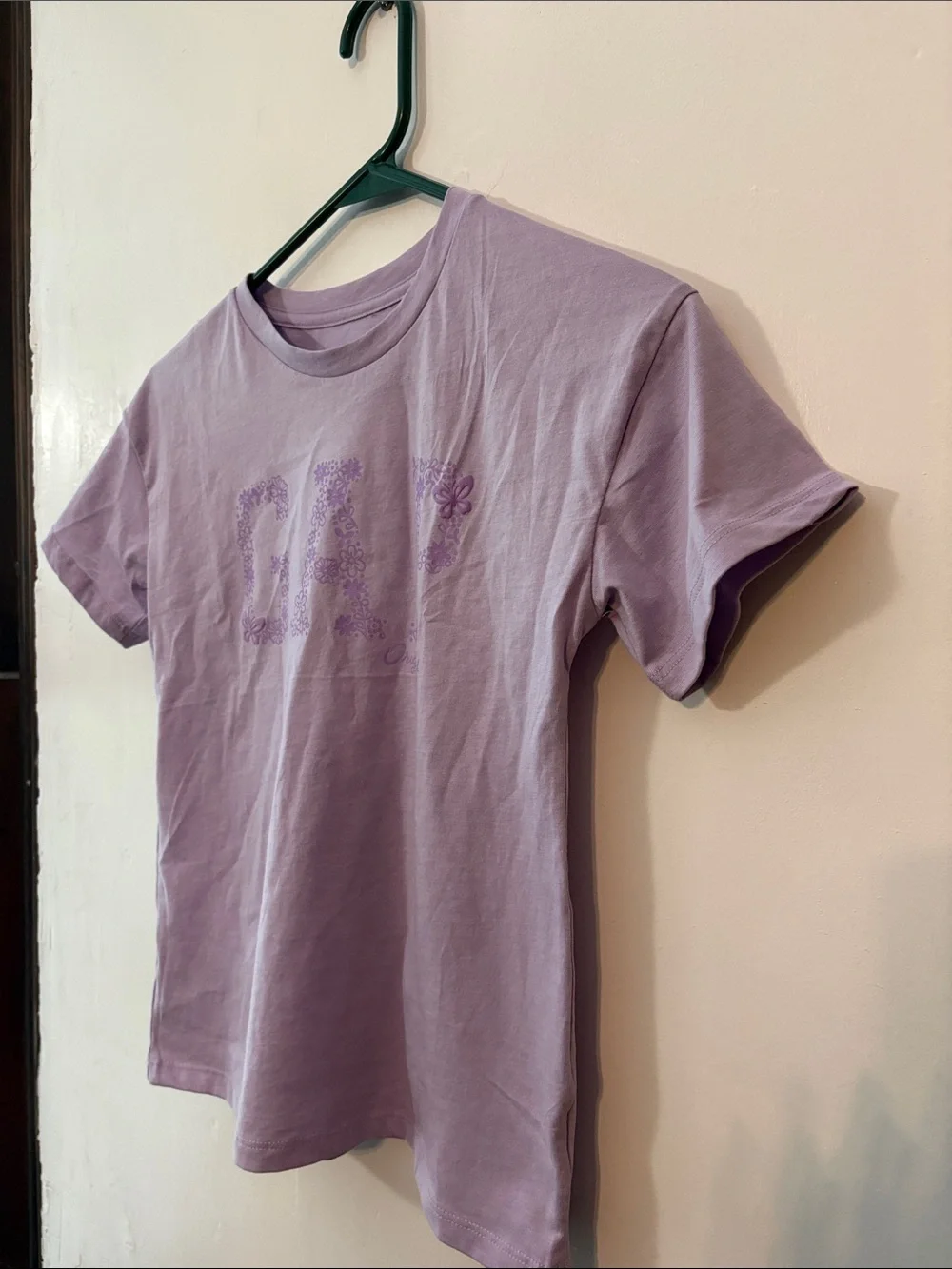 GAP Kids Lavender Short-Sleeve Floral Logo Tee
